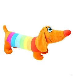 Мягкая игрушка СмолТойс Радужная такса 57 см