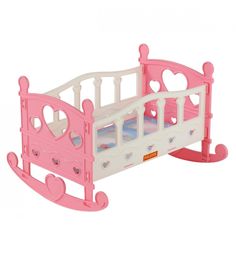 Кроватка для кукол Полесье №2, розовая 29 см