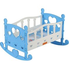 Кроватка для кукол Полесье №2, голубая 29 см
