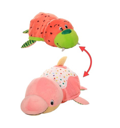 Мягкая игрушка Вывернушки 1Toy Ням-Ням Морж-Дельфин 35 см