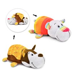 Мягкая игрушка Вывернушки 1Toy Ням-Ням Хаски-Полярный мишка 40 см