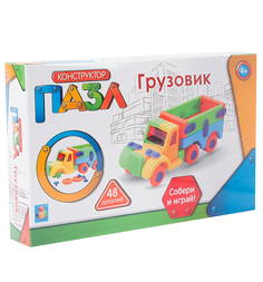 Конструктор-пазл 1Toy Грузовик 48 деталей