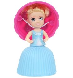 Кукла-сюрприз 1Toy Пироженка цвет: голубой 9 см