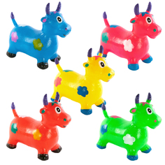 Игрушка Shantou Gepai Коровка попрыгунчик (желтая) 30 см