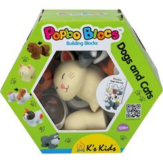 Мягкий конструктор Ks Kids Popbo Blocks Котики и щенята