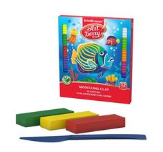 Пластилин ArtBerry классич. Алоэ Вера 12 цв. 216 г стек