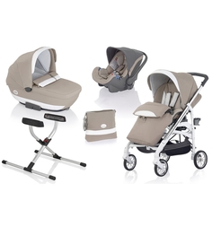 Коляска 3 в 1 Inglesina Otutto Deluxe System с шасси Otutto Deluxe White