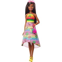 Кукла Barbie Фруктовый сюрприз Брюнетка