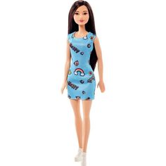 Кукла Barbie Стиль Синее платье с радугой 29 см