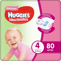 Подгузники Huggies Ultra Comfort 4 для девочек (8-14 кг) шт.