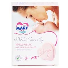Крем-мыло Mary с протеинами шелка и лавандой, с рождения г