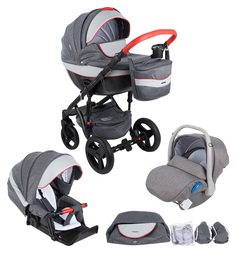 Коляска 3 в 1 Adamex Monte Carbon