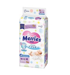 Подгузники Merries для детей с малым весом (до 3 кг) шт.