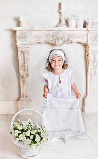 Комплект платье/чепчик крестильные Ангел Мой