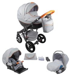 Коляска 3 в 1 Adamex Monte Carbon
