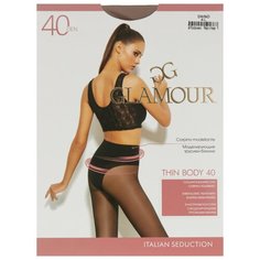 Колготки Glamour Thin Body 40 den, размер 4-L, daino