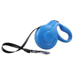 Поводок-рулетка для собак Fida Styleash ленточная (XS) голубой 3 м