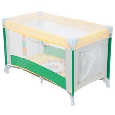 Манеж-кровать Capella Sweet Time Zoo B green