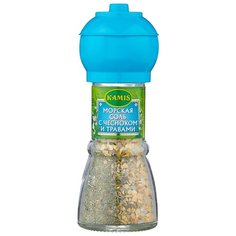 KAMIS Соль морская с чесноком и травами, 60 г