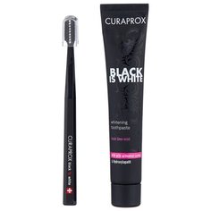 Зубная паста + щетка Curaprox Black Is White + щетка CS Ultra Soft 5460