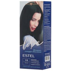 ESTEL Love Стойкая крем-краска для волос, 115 мл, 1/0 черный