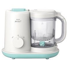 Блендер-пароварка Philips AVENT SCF862 белый/голубой