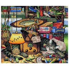 Dimensions Набор для вышивания крестиком Max in the Adirondacks (Макс-рыболов) 36 х 30 см (35088)