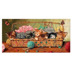 Dimensions Набор для вышивания крестиком Котята 46 х 23 см (35184)