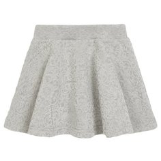 Юбка ЁМАЁ размер 98, серый меланж набивка флок