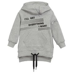 Худи ЁМАЁ размер 110, серый меланж