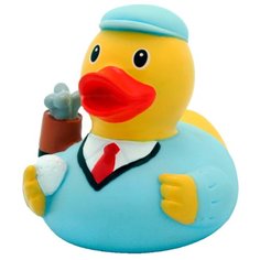 Игрушка для ванной FUNNY DUCKS Гольфист уточка (1817) голубой/желтый