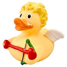 Игрушка для ванной FUNNY DUCKS Купидон уточка (1895) желтый/красный/бежевый