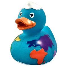 Игрушка для ванной FUNNY DUCKS Глобус уточка (1617) голубой