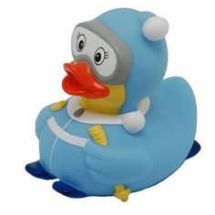 Игрушка для ванной FUNNY DUCKS Лыжница уточка голубой
