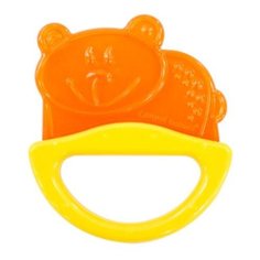 Прорезыватель-погремушка Canpol Babies Rattle with soft bite teether 13/107 желтый/оранжевый мишка