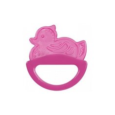 Прорезыватель-погремушка Canpol Babies Rattle with soft bite teether 13/107 розовая уточка