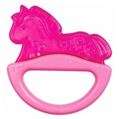 Прорезыватель-погремушка Canpol Babies Rattle with soft bite teether 13/107 розовая лошадка