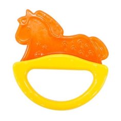 Прорезыватель-погремушка Canpol Babies Rattle with soft bite teether 13/107 желтая лошадка