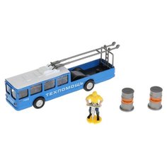 Троллейбус ТЕХНОПАРК Техпомощь (SB-17-80WB) 16.5 см синий/серый