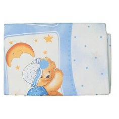 Julius Zollner комплект для кроватки Медвежата (4 предмета) белый/голубой