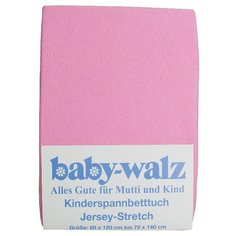 Baby Walz простыня натяжная розовый