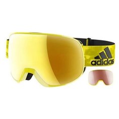 Маска adidas Progressor pro pack Shiny Bright Yellow/Gold Mirror Anti-fog/Lst Active Silver Anti-fog