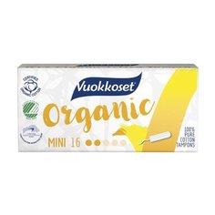Vuokkoset тампоны Organic Mini 16 шт.