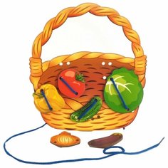Шнуровка Нескучные игры Корзина с овощами (7928)