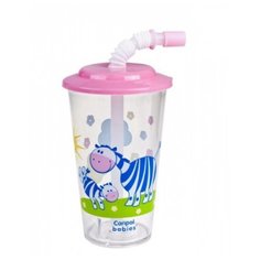 Поильник с трубочкой Canpol Babies 4/112, 320 мл розовый