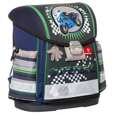 Belmil Ранец Classy Super Bike (403-13/417), темно-синий/зеленый/серый