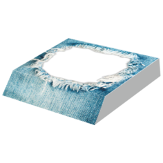 Фолиант Блок Старые джинсы 90х110 мм, 300 шт. (БКД-300С/45) белый/синий Foliant