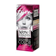 Крем Fara WOW! Colors смываемый оттеночный, тон «Wild Orchid» (малиновый), 80 мл