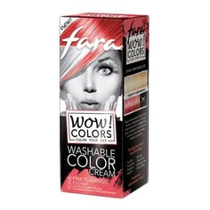 Крем Fara WOW! Colors смываемый оттеночный, тон «Pink Flamingo» (розовый), 80 мл