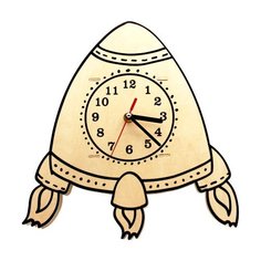 Robotime Набор для росписи Часы-конструктор Ракета-раскраска (AC229P)